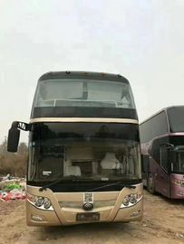 Autobús comercial usado Yutong de 67 asientos dos capas certificado del CE de 2015 años ISO CCC
