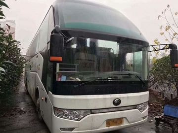 39 asientos autobuses usados Yutong de lujo de la puerta de 2013 años del saco hinchable seguro electrónico del retrete